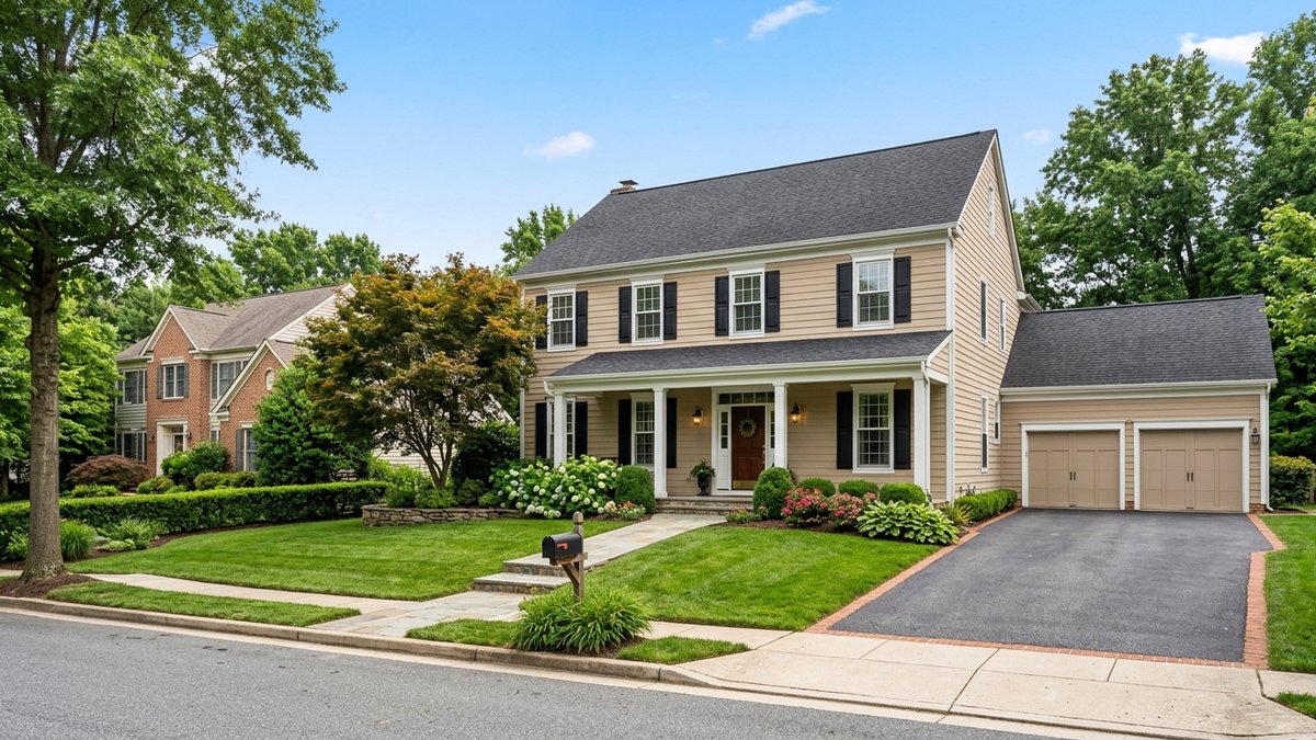 Natural exterior image for Crofton regional small-town housing context. Useful for Michelle Maloney blog posts about seller guides, buyer guides.